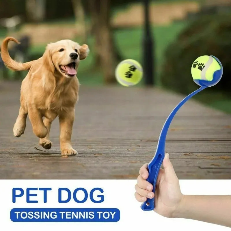 Pet Throwing Stick Dog  Hand Throwing Ball Toys Pet Tennis Launcher Pole Outdoor Activities Dogs Training Toys Pet Supplies